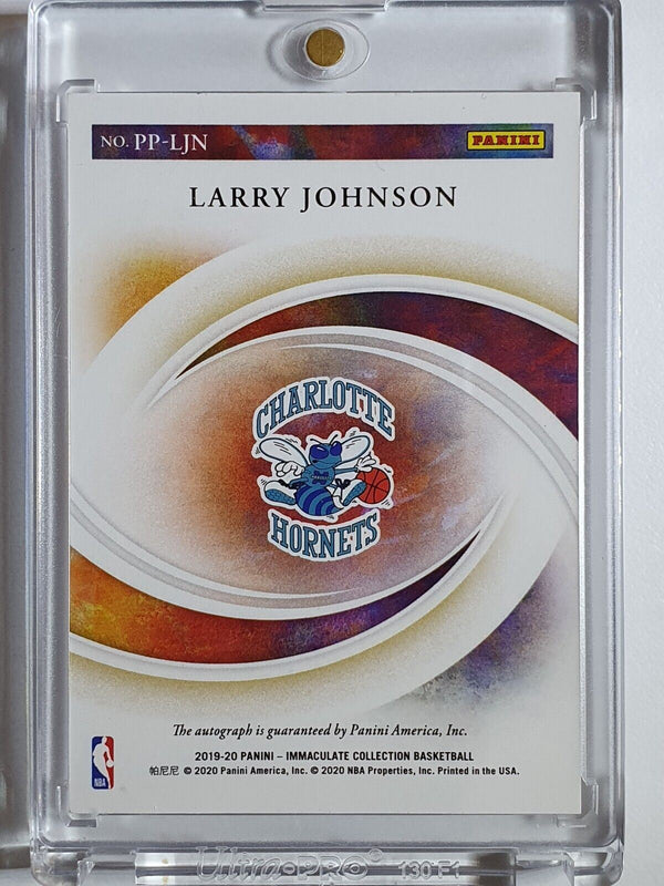 2019 Immaculate Larry Johnson AUTO /75 Past and Present  -  Ready to Grade