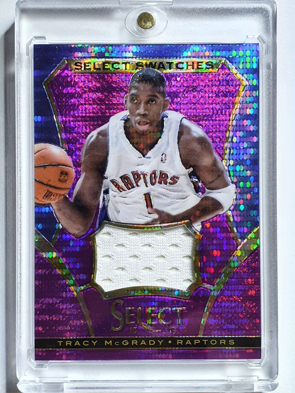 2013 Select Tracy McGrady #PATCH /99 PURPLE PRIZM Game Worn Jersey Relic - Rare