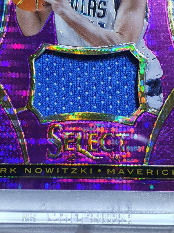 2013 Select Dirk Nowitzki #PATCH /99 PURPLE PRIZM Game Worn Jersey Relic - Rare