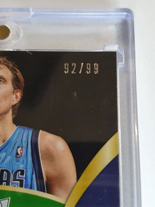 2013 Select Dirk Nowitzki #PATCH /99 PURPLE PRIZM Game Worn Jersey Relic - Rare