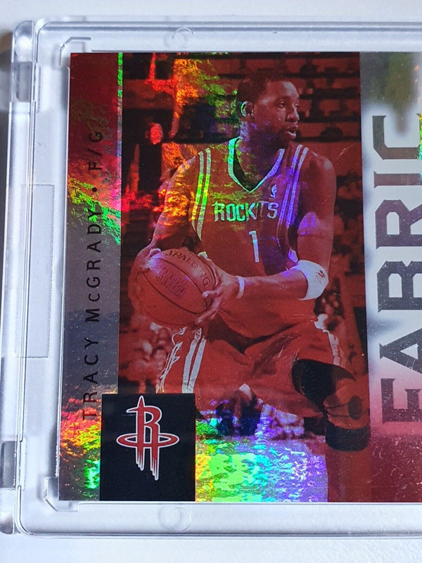 2005 Upper Deck Tracy McGrady TRIPLE #PATCH /25 Holo Game Worn Jersey - Rare