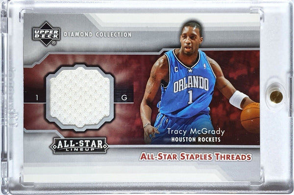 2004 Upper Deck Tracy McGrady #PATCH All Star Game Worn Jersey - Rare