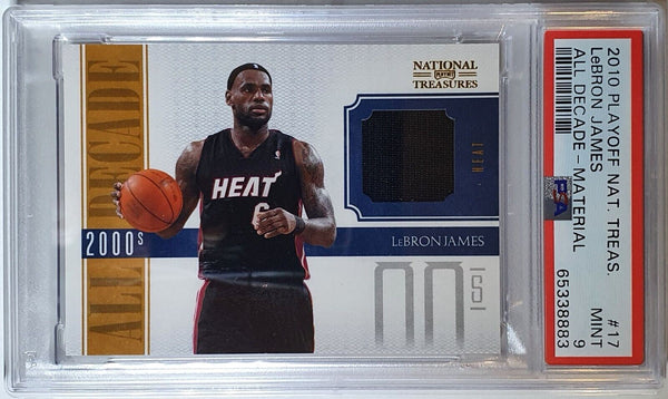 2010 National Treasures LeBron James #PATCH /99 Game Worn Jersey - PSA 9 (POP 3)