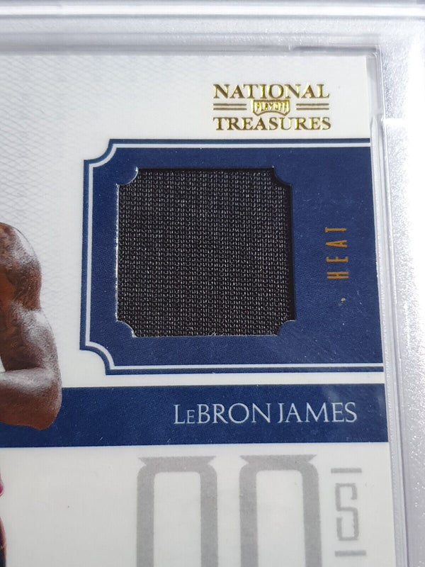 2010 National Treasures LeBron James #PATCH /99 Game Worn Jersey - PSA 9 (POP 3)