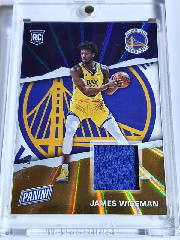 2021 Panini James Wiseman Rookie #RC2 RAINBOW SPOKES /25 Jersey - Rare