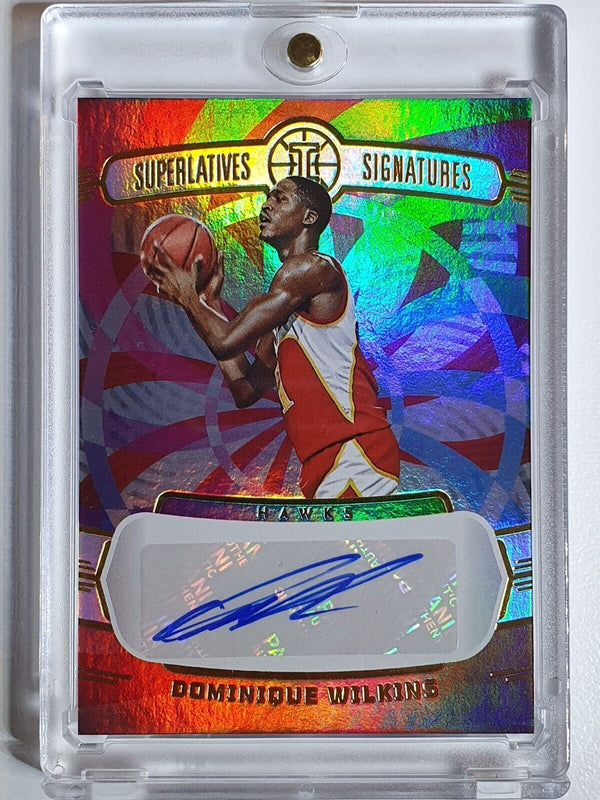 2021 Panini Illusions Dominique Wilkins #AUTO Superlatives Signatures - Rare