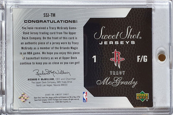 2005-06 Upper Deck Sweet Shot Tracy McGrady #PATCH /250 Game Worn Jersey - Rare