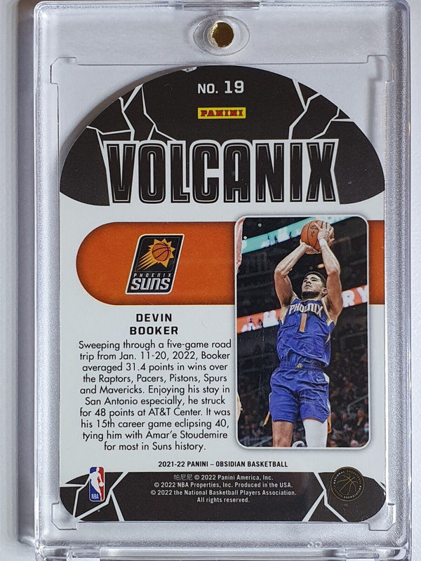 2021 Obsidian Devin Booker #19 VOLCANIX CASE HIT Die Cut - Ready to Grade