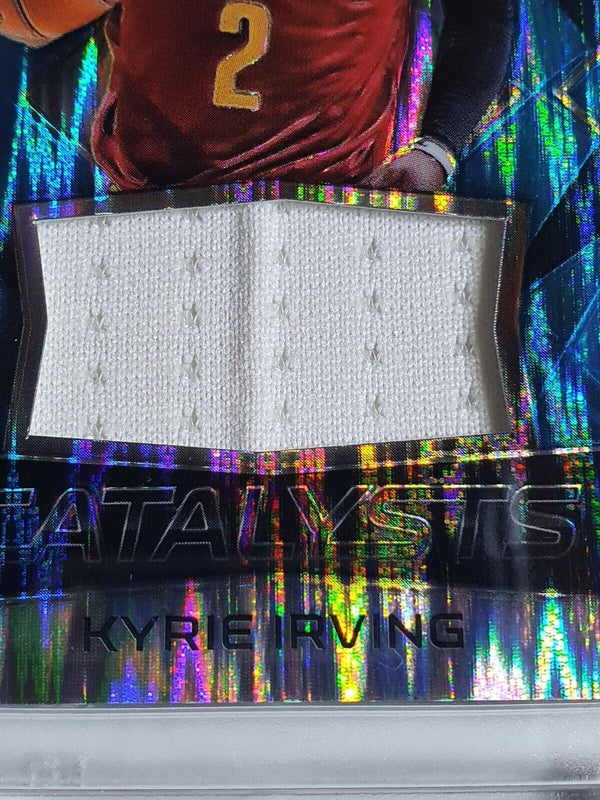 2016 Spectra Kyrie Irving #PATCH NEON BLUE /99 Holo - Ready to Grade