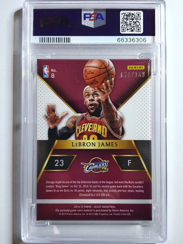 2014 Select LeBron James #PATCH /149 Game Worn Jersey - PSA 9 (POP 3)