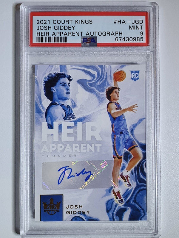 2021 Court Kings Josh Giddey Rookie AUTO /199 Heir Apparent - PSA 9 (POP 9)