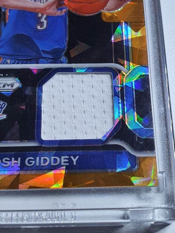 2021 Prizm Josh Giddey Rookie #PATCH ORANGE CRACKED ICE Sensational Swatches