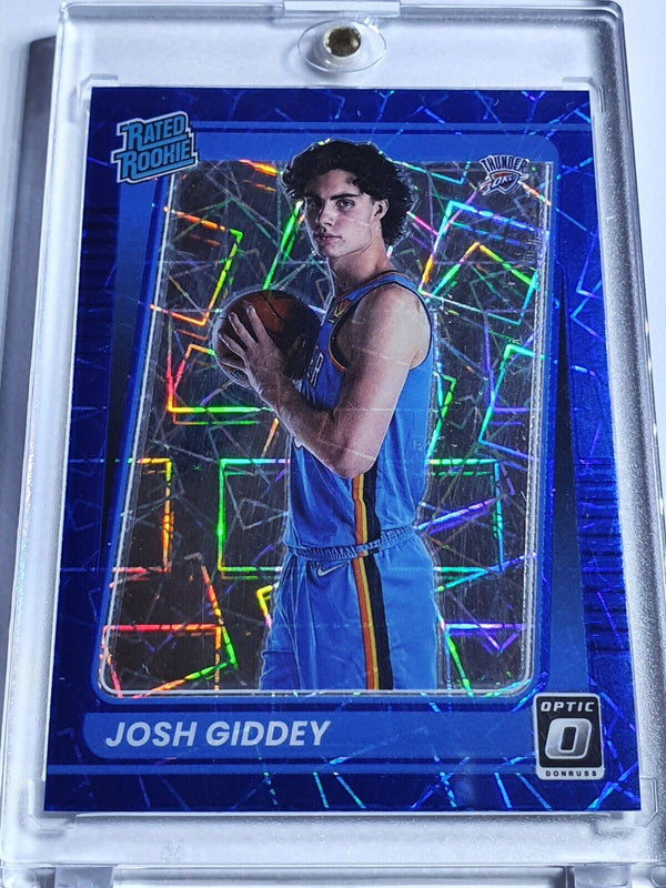 2021 Donruss Optic Josh Giddey Rookie #152 BLUE VELOCITY Holo RC - Near Mint