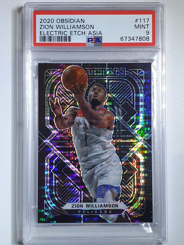 2020 Panini Obsidian Zion Williamson #117 PULSAR HOLO - PSA 9 (POP 1)