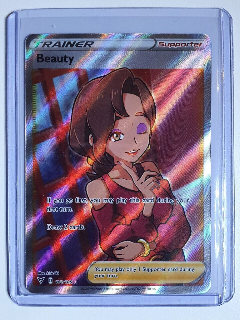 2020 Pokemon Beauty 181/185 Full Art Vivid Voltage Secret