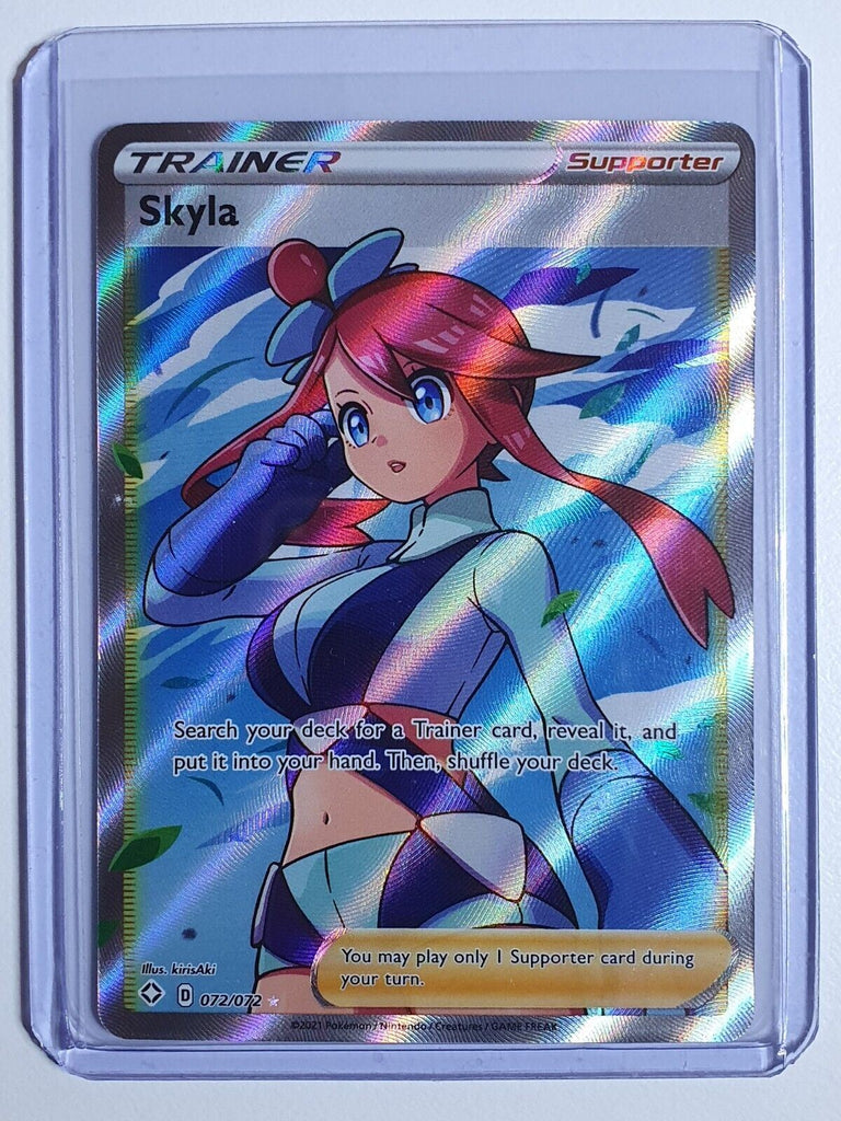 2021 Pokemon Skyla 072/072 Full Art Shining Fates - Pack Fresh Perfect Edges Cards 2021 Pokemon Skyla 072/072 Full Art Shining Fates - Pack Fresh Perfect Edges Cards