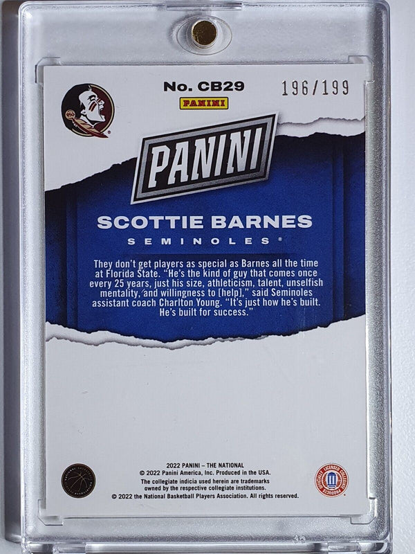 2022 The National Scottie Barnes Rookie #CB29 CASE BREAKER /199 - Ready to Grade