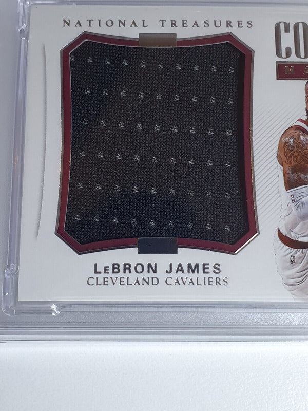 2017 Panini National Treasures LeBron James #PATCH /99 Jumbo Jersey - PSA 9