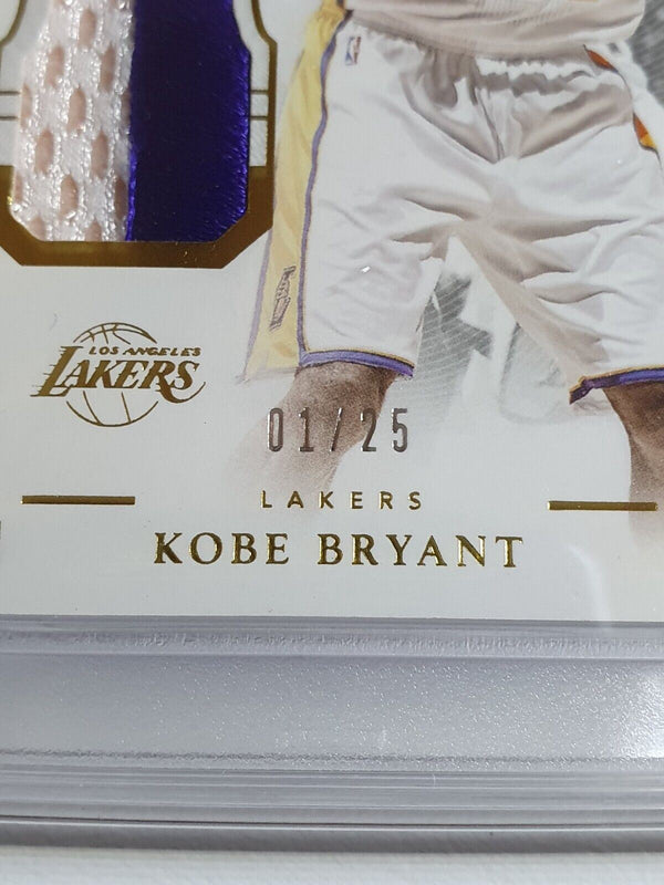 2015 National Treasures Kobe Bryant #PATCH PRIME /25 Jersey - PSA 9 (POP 2)