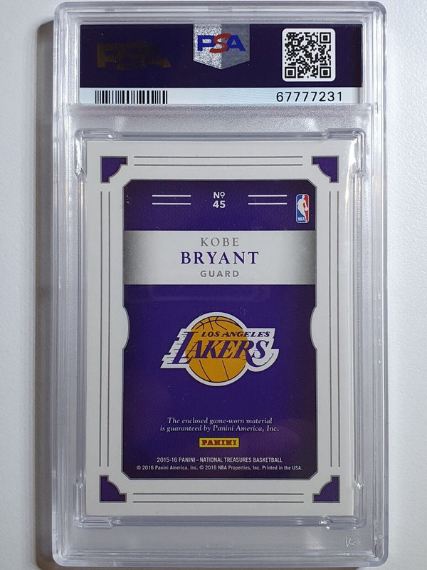 2015 National Treasures Kobe Bryant #PATCH PRIME /25 Jersey - PSA 9 (POP 2)