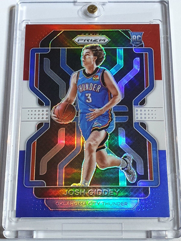 2021 Panini Prizm Josh Giddey Rookie #301 RED WHITE BLUE Holo