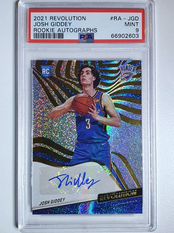 2021 Panini Revolution Josh Giddey Rookie AUTO RC - PSA 9 (POP 10)