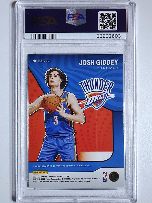 2021 Panini Revolution Josh Giddey Rookie AUTO RC - PSA 9 (POP 10)