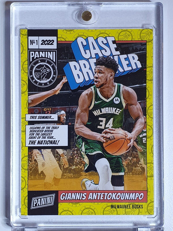 2022 The National Giannis Antetokounmpo #CB10 CASE BREAKER /199 - Ready to Grade