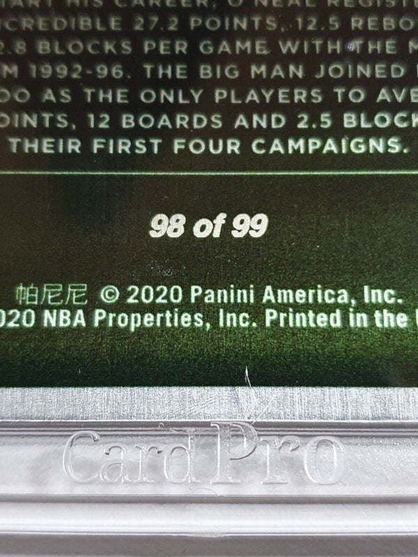 2019 Panini Impeccable Shaquille O'Neal STAINLESS STARS /99 - Ready for Grading