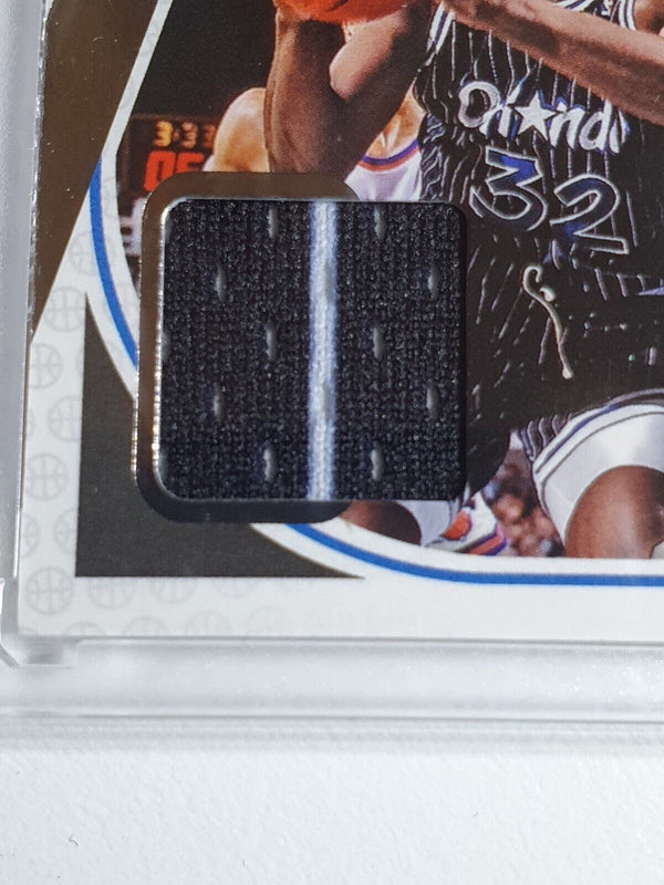 2018 Donruss Shaquille O'Neal #PATCH Game Worn 2 Color Striped Jersey Swatch
