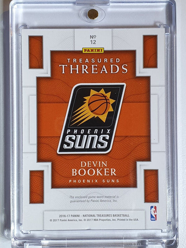 2016 Panini National Treasures Devin Booker #PATCH /99 Game Worn Jersey - Rare