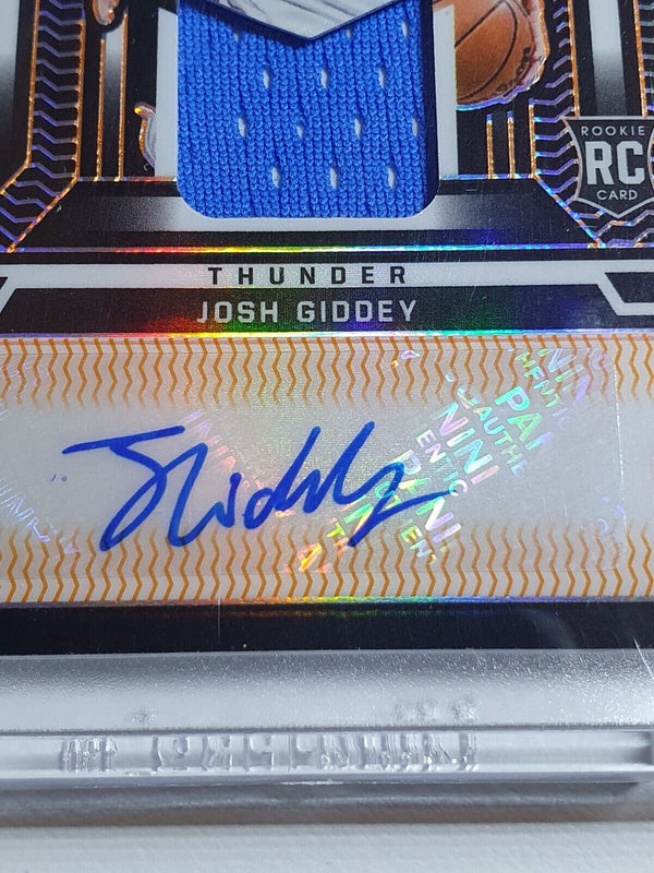 2021 Obsidian Josh Giddey Rookie Patch Auto (RPA) ORANGE /25 Holo RC - Rare