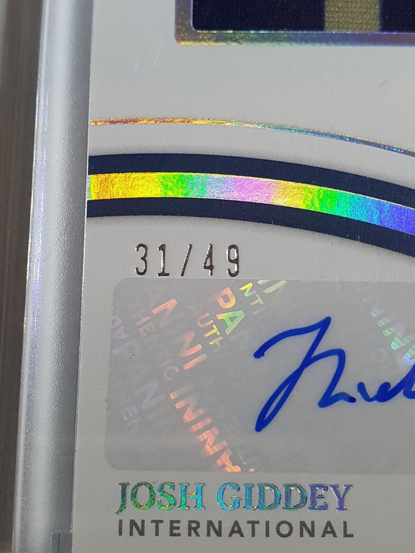 2021 Immaculate Josh Giddey Rookie #PATCH AUTO /49 Collegiate - Very Rare