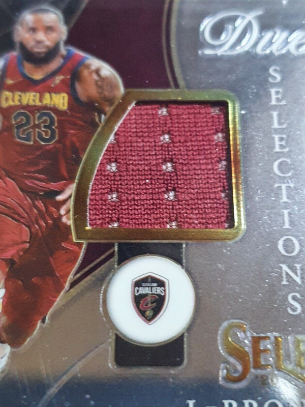 2020 Panini Select Lebron James #PATCH Game Worn Dual Jerseys - Rare