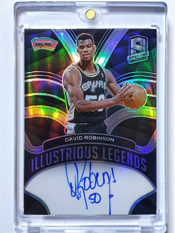 2021 Panini Spectra David Robinson AUTO /75 Holo Prizm Autograph - Rare