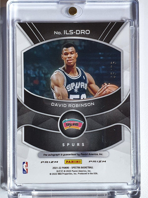 2021 Panini Spectra David Robinson AUTO /75 Holo Prizm Autograph - Rare