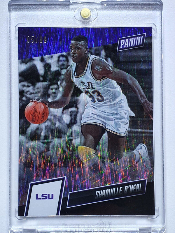 2019 Panini Shaquille O'Neal ELECTRIC RAIN Prizm /99 LSU - Ready to Grade