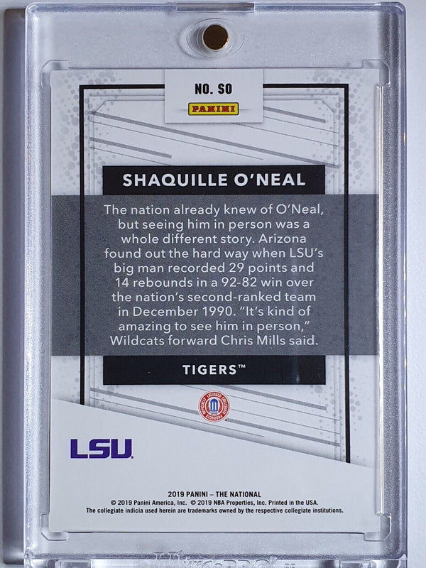 2019 Panini Shaquille O'Neal ELECTRIC RAIN Prizm /99 LSU - Ready to Grade