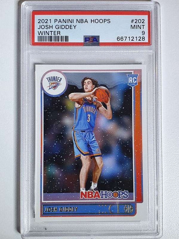 2021 NBA Hoops Josh Giddey Rookie #202 WINTER Edition - PSA 9 (POP 11)