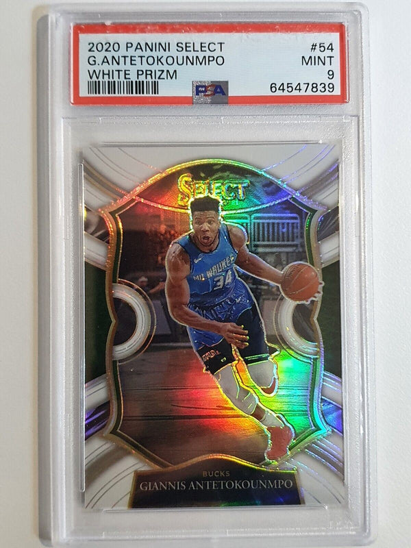 2020 Select Giannis Antetokounmpo DIAMOND WHITE /149 Prizm - PSA 9 (POP 7)