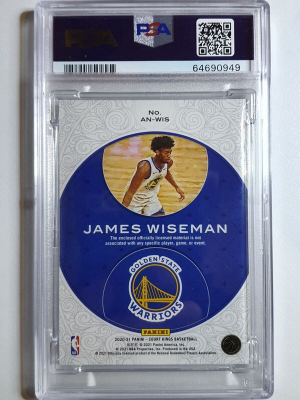 2020 Court Kings James Wiseman Rookie Patch #Jersey - PSA 9 (POP 1)