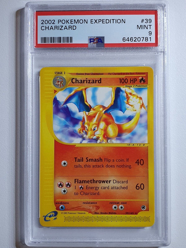 2002 Pokemon Charizard 39/165 Expedition - PSA 9