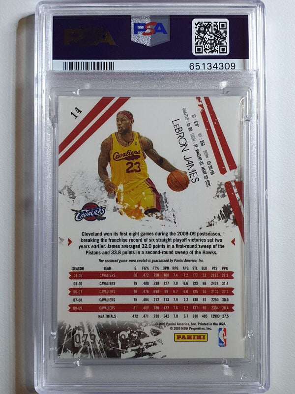 2009 Rookies & Stars LeBron James #PATCH /250 Game Worn Jersey - PSA 9 (POP 3)