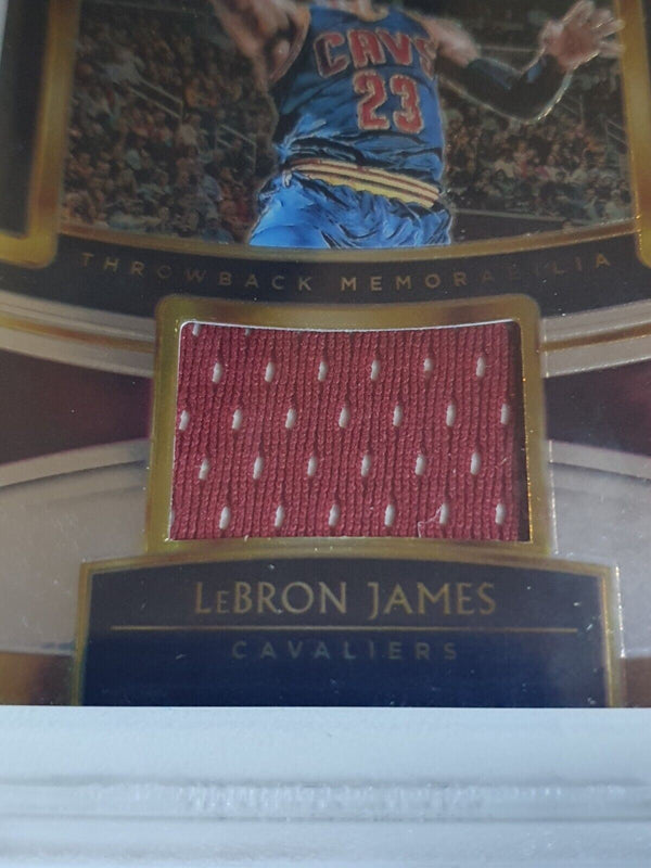 2018 Panini Select Lebron James #PATCH Game Worn Jersey - BGS 9 (POP 2)