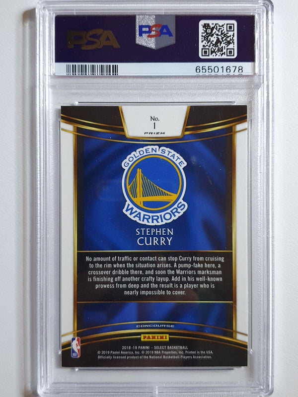 2018 Panini Select Stephen Curry #1 SCOPE Prizm - PSA 9 (POP 6)