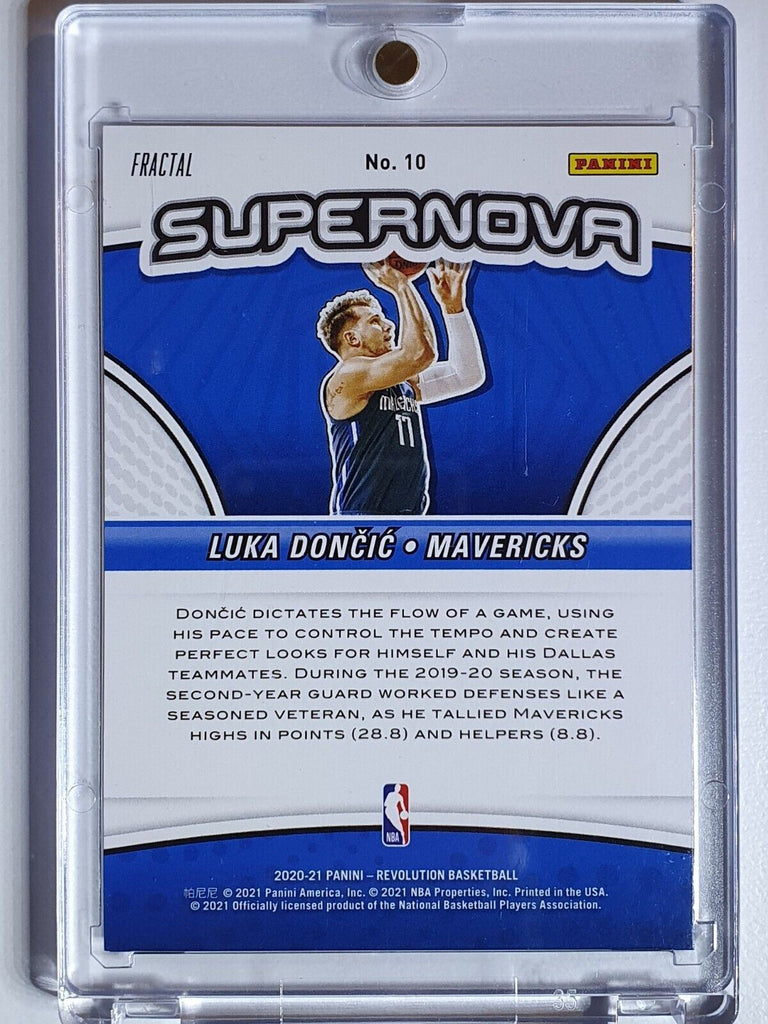 2020 Panini Revolution Luka Doncic #10 FRACTAL Prizm Supernova - Ready to  Grade