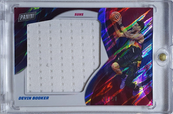 2021 Panini Devin Booker #PATCH MOON LAVA /50 Prizm Jumbo Jersey - Rare