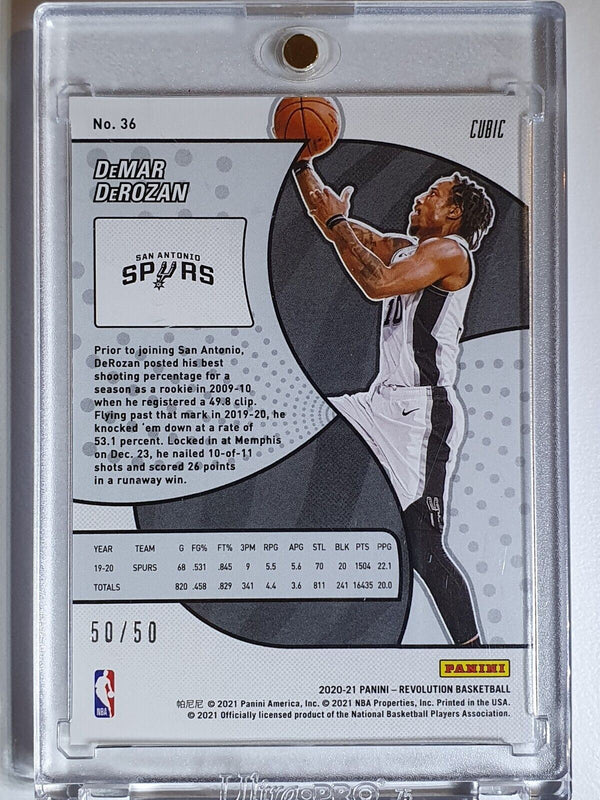 2020 Panini Revolution DeMar DeRozan #36 CUBIC /50 - Ready to Grade