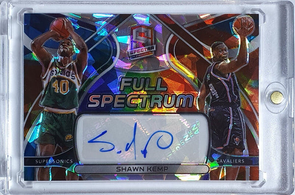 2021 Spectra Shawn Kemp AUTO ASTRAL /49 Prizm Full Spectrum Signatures - Rare