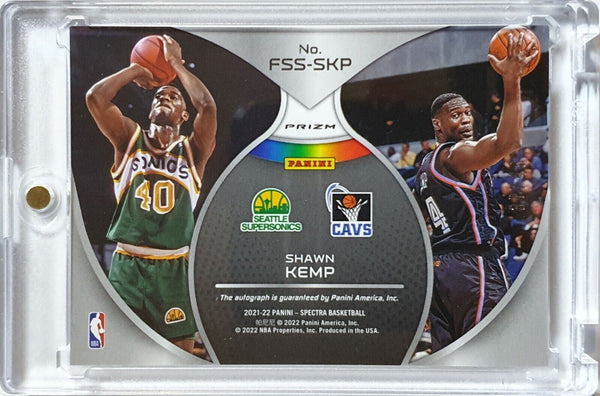 2021 Spectra Shawn Kemp AUTO ASTRAL /49 Prizm Full Spectrum Signatures - Rare